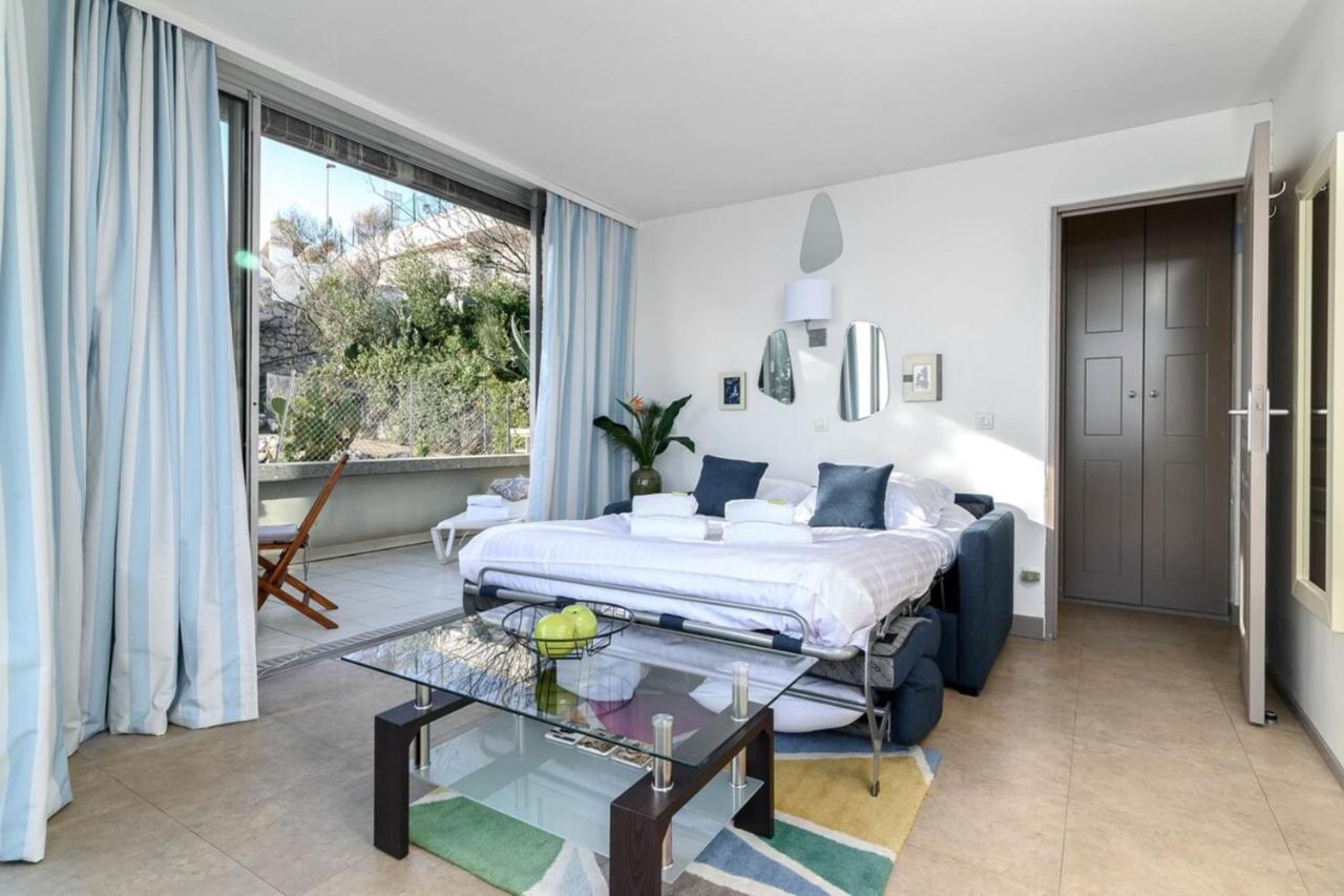 Air-Conditioned Apartment With Sea View Furnished Terrace & Parking Cap-d'Ail Zewnętrze zdjęcie